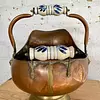 Cubo Grande De Bronce Y Porcelana Delft - Paises Bajos 1930