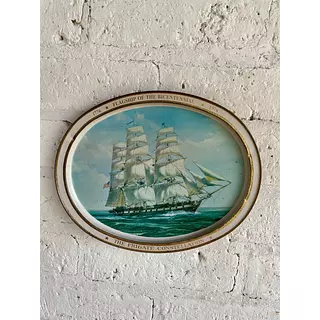 Bandeja Metálica "The Frigate Constellation" U.S.A. 1976