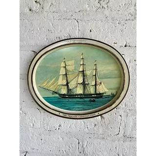 Bandeja Metálica "The Frigate Constitution" U.S.A. 1976