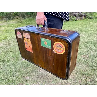 Maleta De Madera Prime Luggage - U.S.A. 1960
