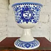 Copa Kiddush Azul Y Blanco - China 2004 Para Spode Inglatera