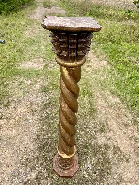 Columna Colonial En Espiral - Suramérica S Xix