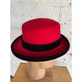 Sombrero Kokin Fieltro Rojo - U.S.A. 1990