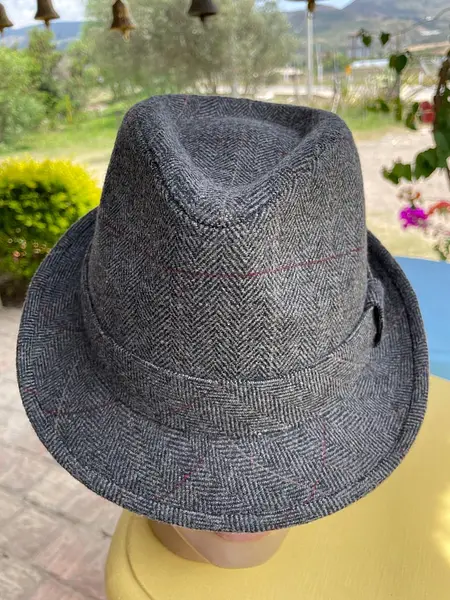 Sombrero Fedora Cremeux Talla 38 Ala Corta