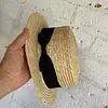 Sombrero De Paja Tipo Canotier Cinta Negra - U.S.A. 2005