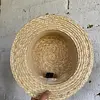 Sombrero De Paja Tipo Canotier Cinta Negra - U.S.A. 2005