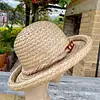Sombrero De Paja Natural Cinta Trenzada Rhea Edwards