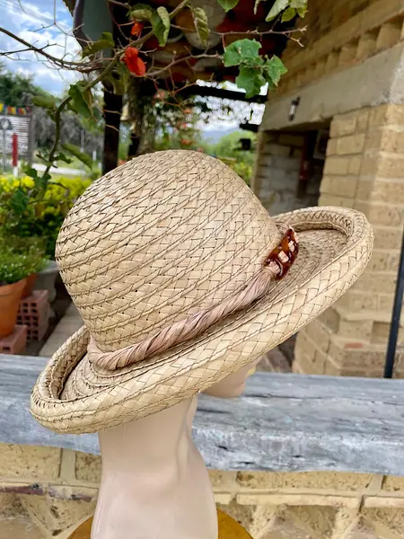 Sombrero De Paja Natural Cinta Trenzada Rhea Edwards