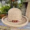 Sombrero De Paja Natural Cinta Trenzada Rhea Edwards