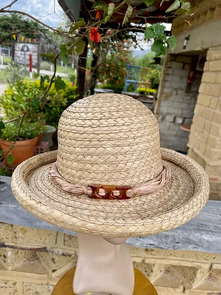 Sombrero De Paja Natural Cinta Trenzada Rhea Edwards