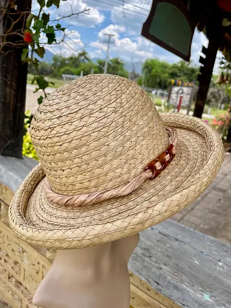 Sombrero De Paja Natural Cinta Trenzada Rhea Edwards