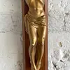 Crucifijo Madera Y Resina