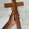 Crucifijo De Madera Y Metal