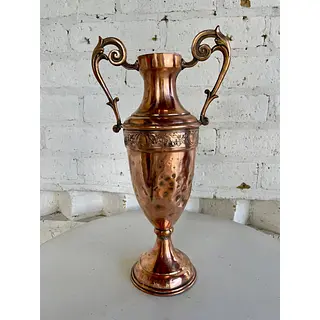 Florero De Cobre Alto 2 Asas