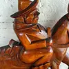Talla Madera Don Quijote Y Sancho Panza - Colombia 1980