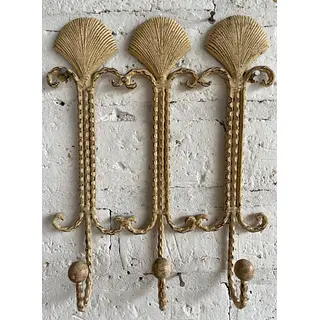 Perchero 3 Ganchos De Conchas Marinas Para Pared