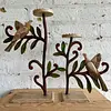 Candelabros Metálicos Con Pájaros Sobre Ramas