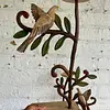 Candelabros Metálicos Con Pájaros Sobre Ramas