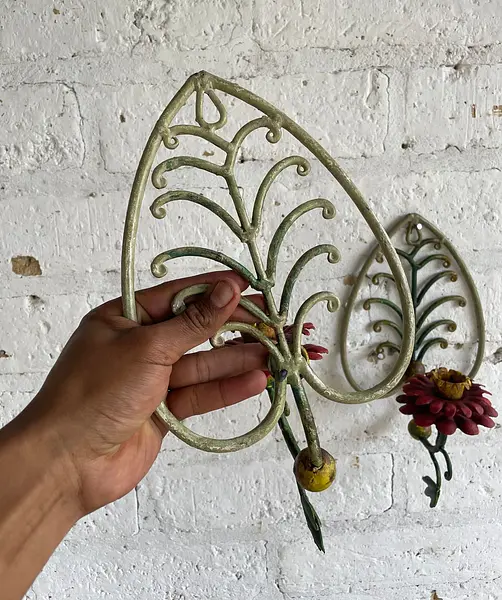 Candelabros X 2 En Forja Para Pared