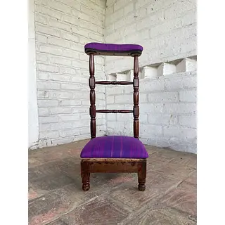 Reclinatorio Tapizado Y Torneado