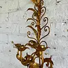 Candelabro Florentino De Pared 3 Velas - Italia 1960