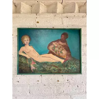 Pintura Original Lourdes Morales - Bogotá 1991