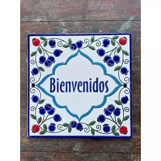 Azulejo De Bienvenida 20 X 20 Cm.