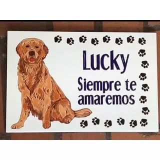 Baldosa Pintada A Mano Personalizada 20 X 30 Cm