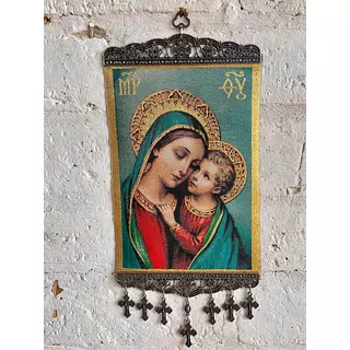 Gobelino Nuestra Señora De La Ternura 20 X 46 Cm.