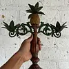 Candelabro Piña Con Espacio Para 3 Velas