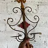 Candelabro Metálico De 2 Luces Flor De Lis