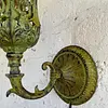 Lámpara De Pared En Metal Fundido