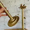 Pareja De Candelabros Con Forma De Palmera - 1980