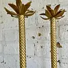 Pareja De Candelabros Con Forma De Palmera - 1980