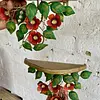 Repisas Con Flores Y Hojas Metálicas - 2000