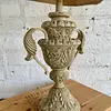 Lámpara De Mesa Jarrón Estilo Coralino - Usa 1990