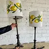 Lámparas X 2 Caperuza Limones Y Azahares Bordados