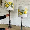 Lámparas X 2 Caperuza Limones Y Azahares Bordados