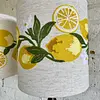Lámparas X 2 Caperuza Limones Y Azahares Bordados