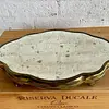 Bandeja De Metal Y Espejo Biselado - India 1960