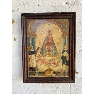 Icono Boyacense Virgen De Los Desamparados - Colombia 1950