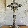 Crucifijo De Mesa Francés S Xix