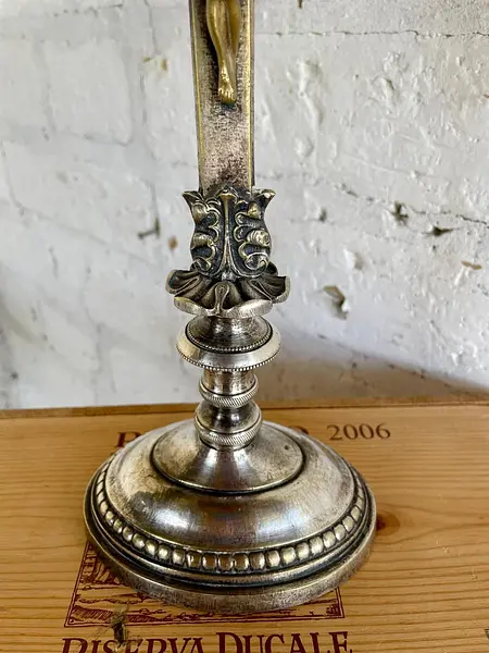 Crucifijo De Mesa Francés S Xix