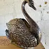 Servilletero Plateado En Forma De Cisne - Italia 1983
