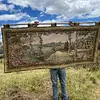 Gobelino Con Paisaje De Lago - Francia 1960
