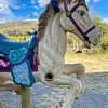 Caballo Carrusel Sobre Pedestal - 1960