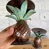 Pareja Candeleros Con Forma De Piña - India 1995