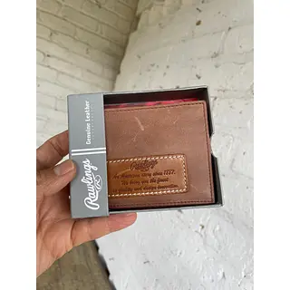 Billetera Plegable Rawlings En Cuero Natural - India 2020