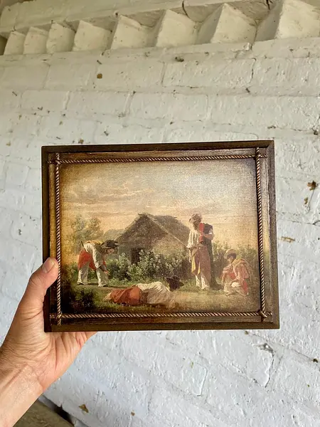 Caja Artesanal De Madera Con Compartimentos - Uruguay 2000