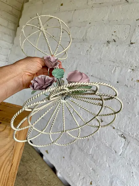 Soporte Perchero Exhibidor De Sombrero Shabby Chic